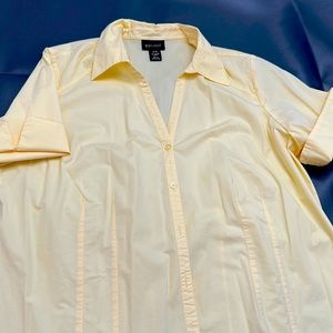 Lane Bryant 18/20 Dress Shirt Collar with Darts for a feminine Look